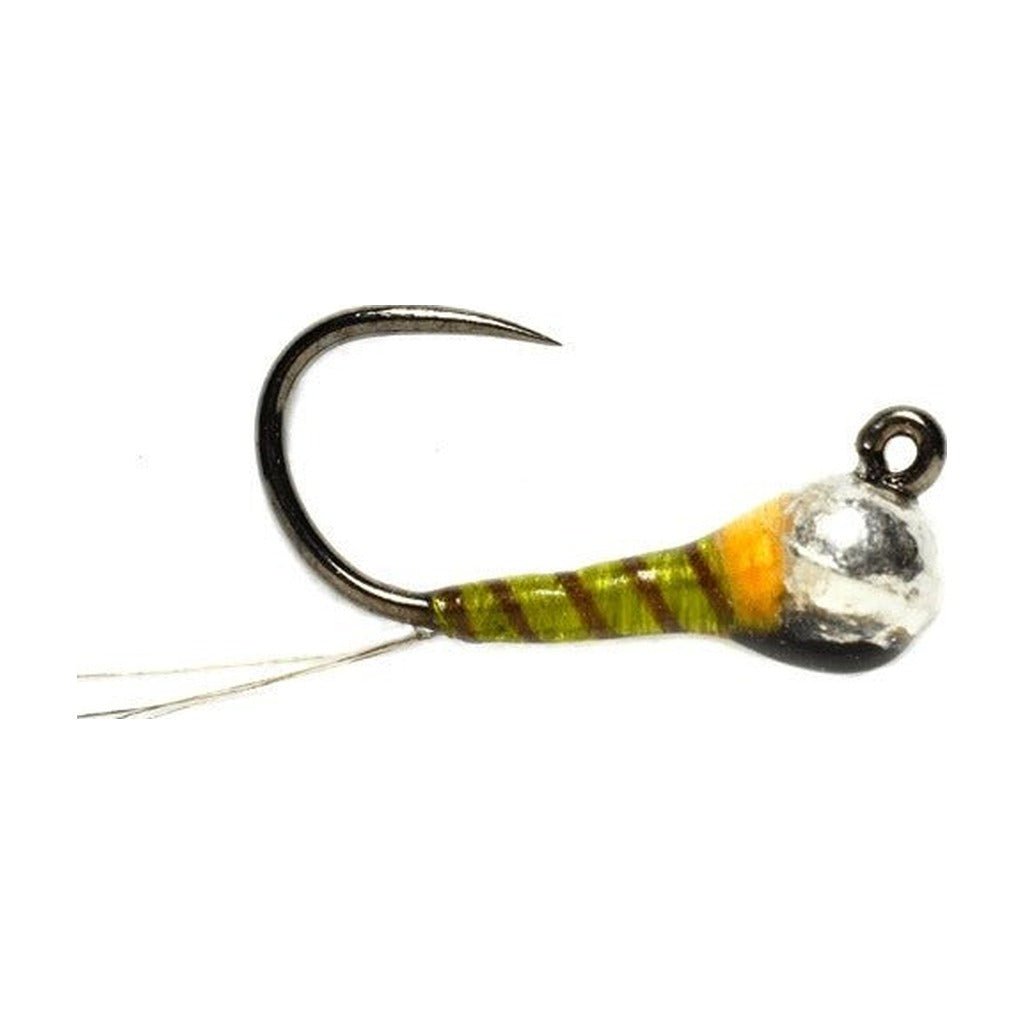 Tungsten Bomb Olive Hot Spot Jig - Flies - Fly Fish Food