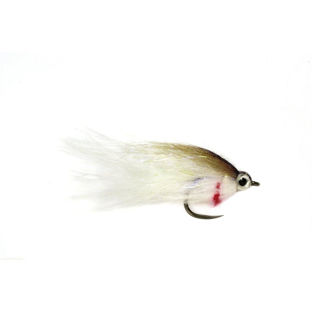 Baby Fat Minnow Olive & White - 8 - Flies - Fly Fish Food