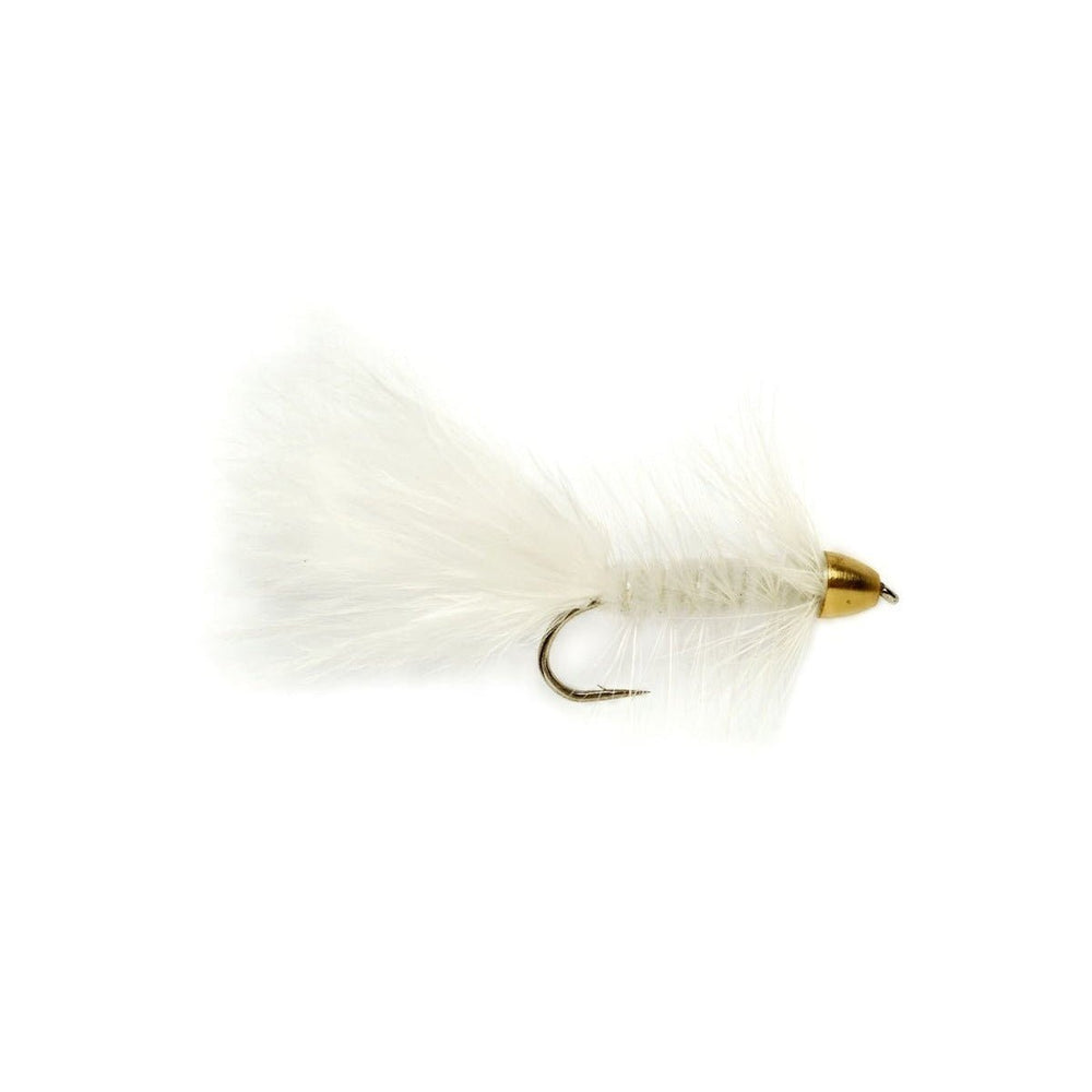 Cone Head Wooly Bugger White - Flies - Fly Fish Food