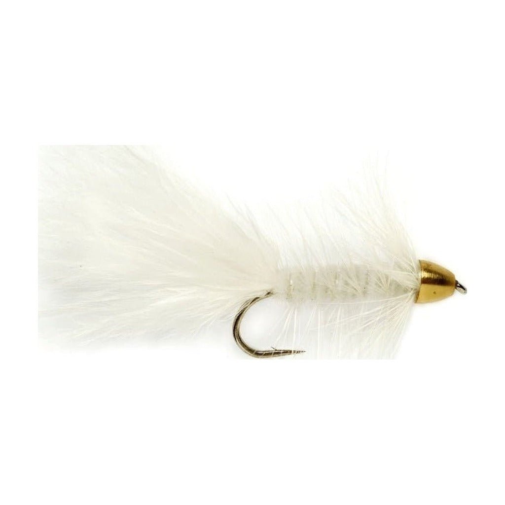 Cone Head Wooly Bugger White - Flies - Fly Fish Food