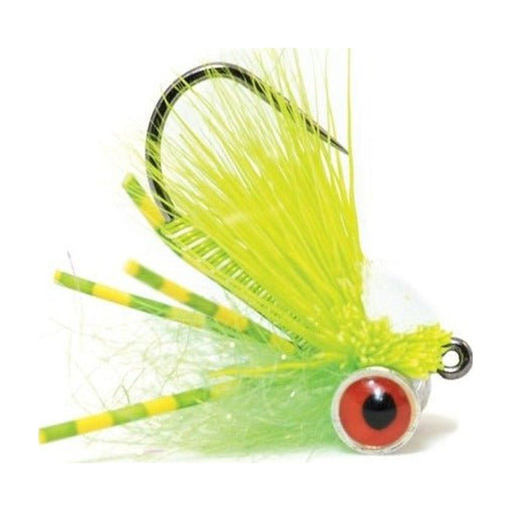 Bluegill Mini Slider White/Chartreuse - Flies - Fly Fish Food