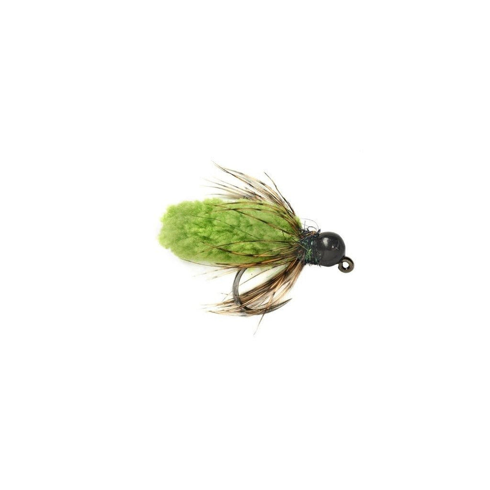 Tungsten Bomb Mop Fly Chartreuse - 14 - Flies - Fly Fish Food