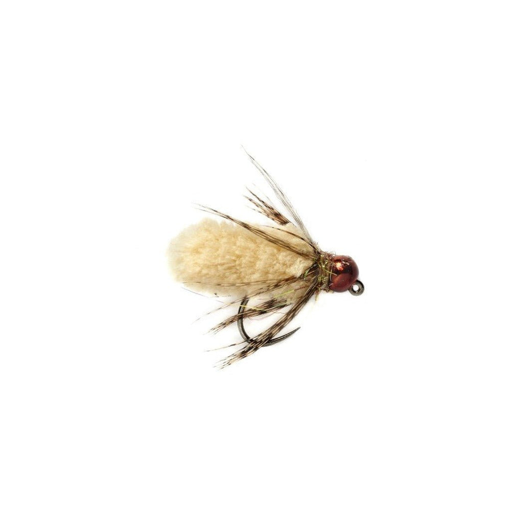 Tungsten Bomb Mop Fly Beige - Flies - Fly Fish Food