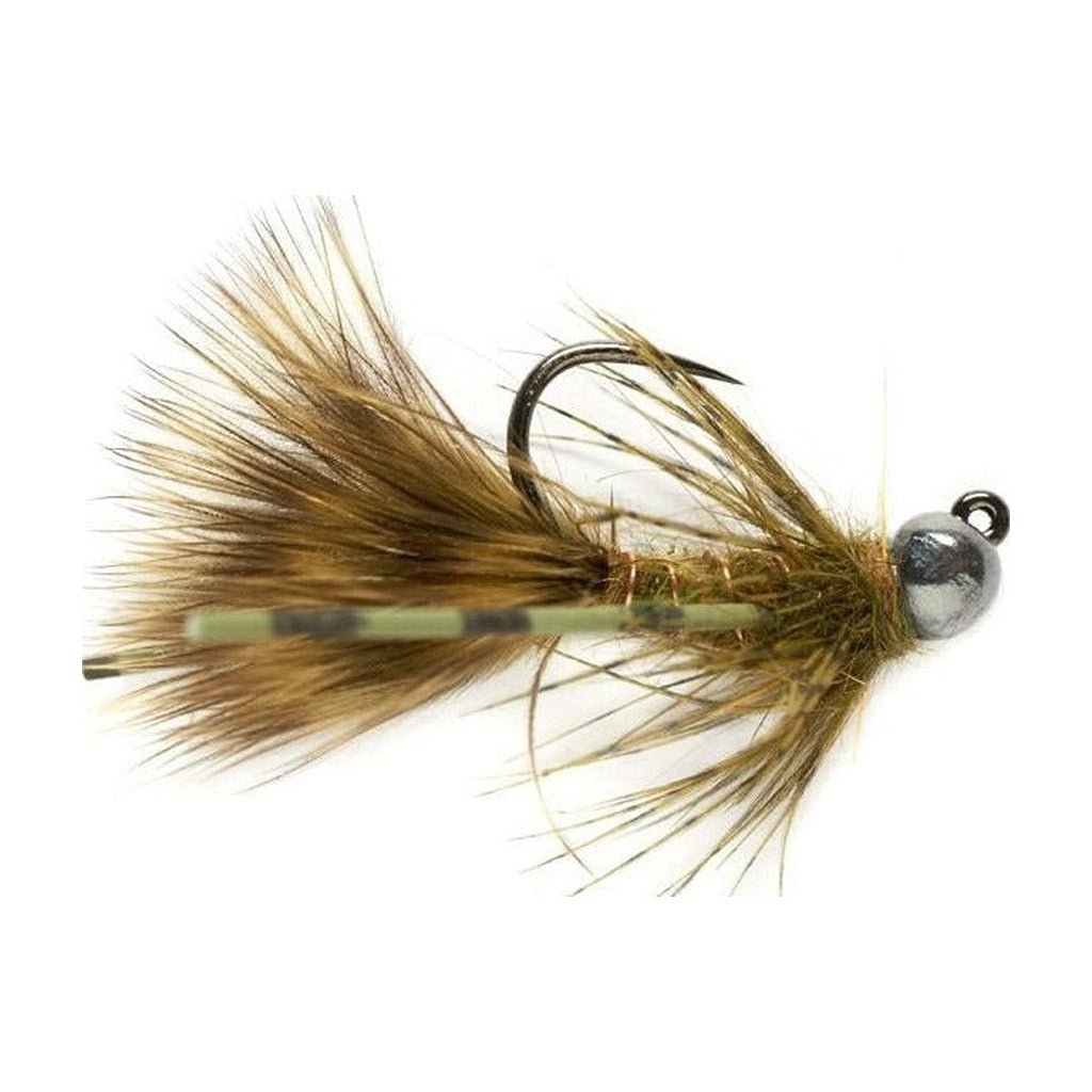 Tungsten Jig Bugger - Olive - Barbless - Flies - Fly Fish Food