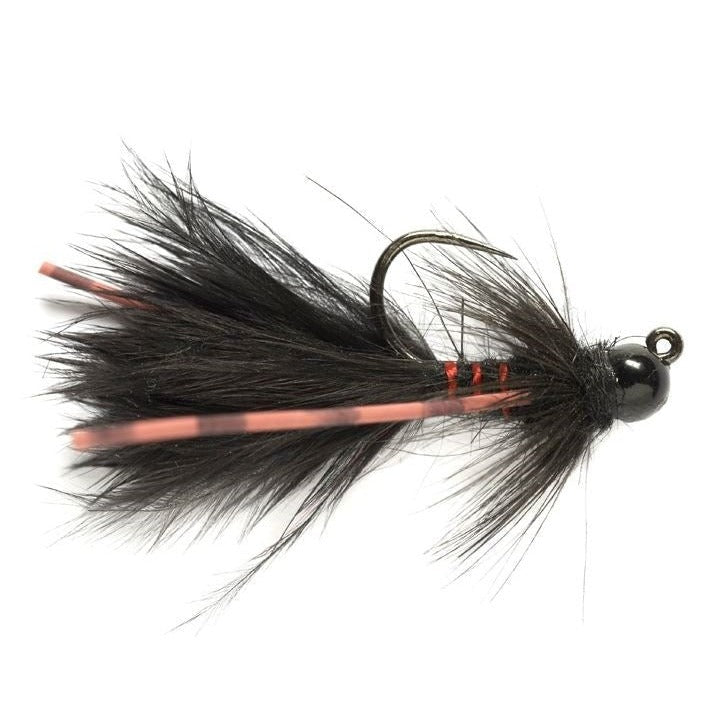 Tungsten Jig Bugger - Black - Barbless - Flies - Fly Fish Food