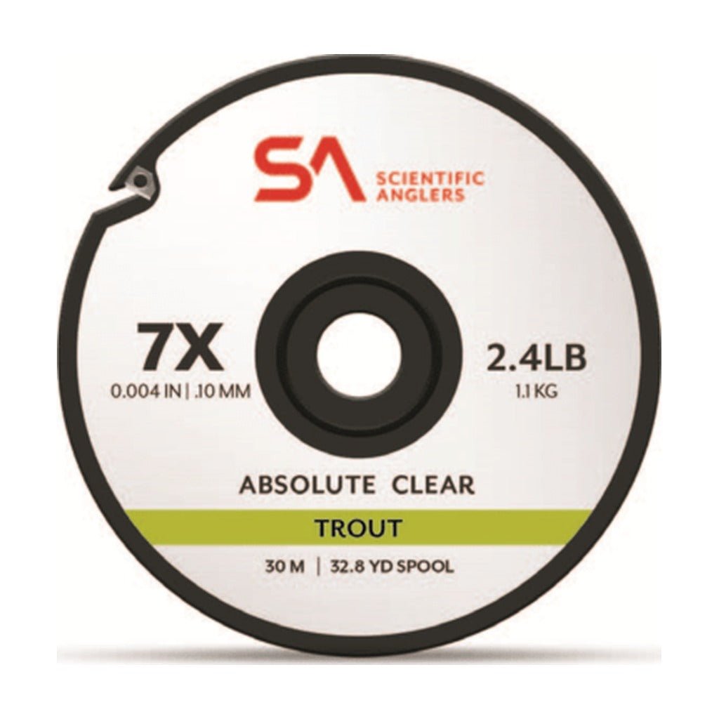 Scientific Anglers Absolute Clear Trout Tippet - 30m - Tippet, Leader & Accessories - Fly Fish Food