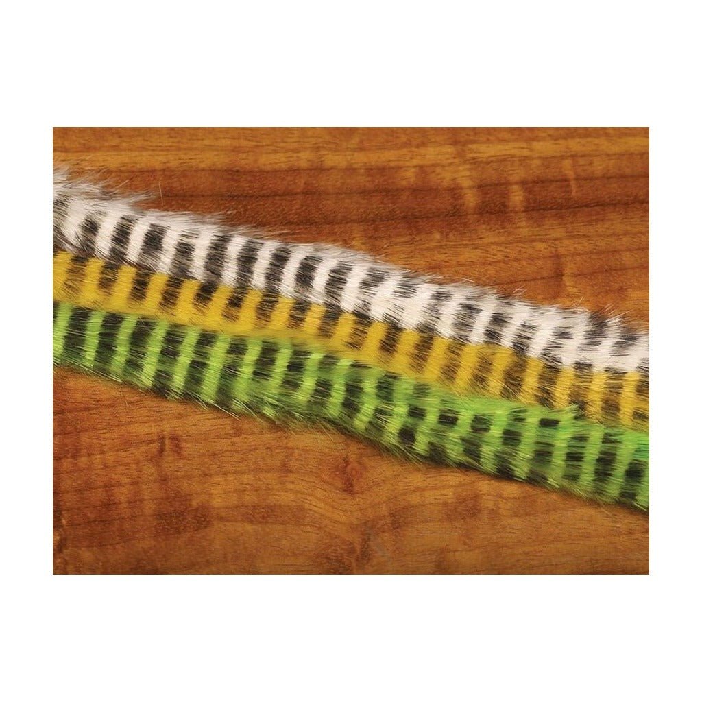 Magnum Black Barred Rabbit Strips - Hair & Fur - Fly Fish Food