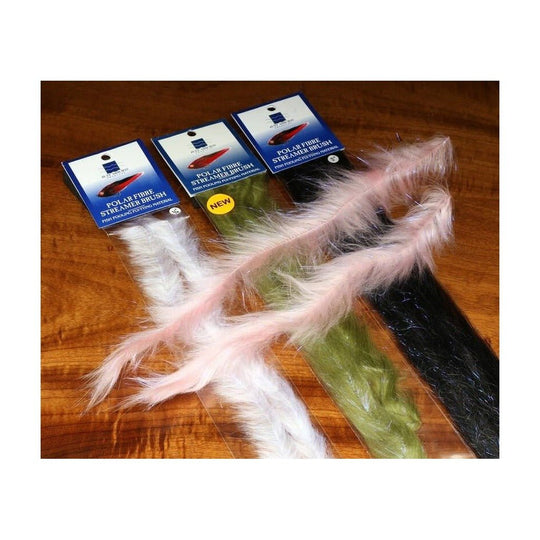 Polar Fiber Streamer Brush - Synthetic Fibers & Flash - Fly Fish Food