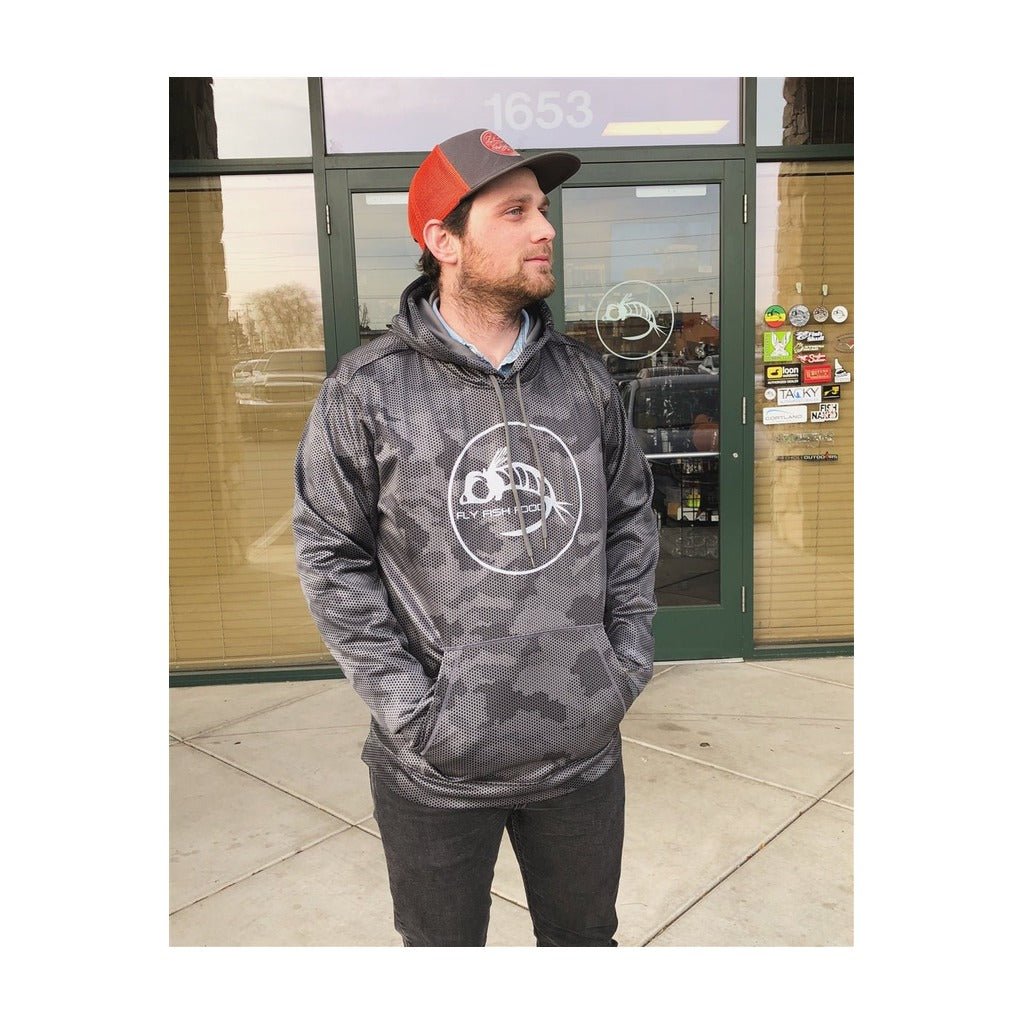 Fly Fish Food Camo Logo Hoodie (Lightweight) - Apparel - Fly Fish Food