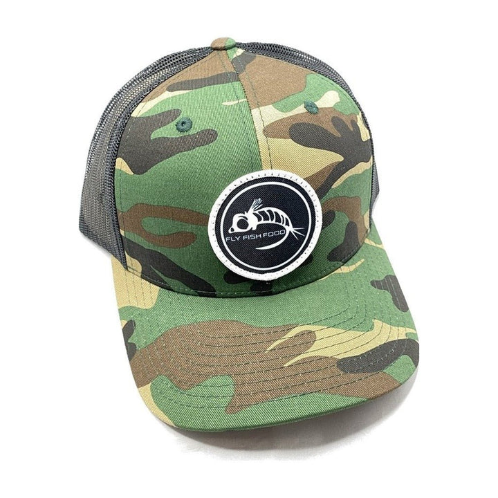 Fly Fish Food Black Logo Hat - Camo - Hats - Fly Fish Food