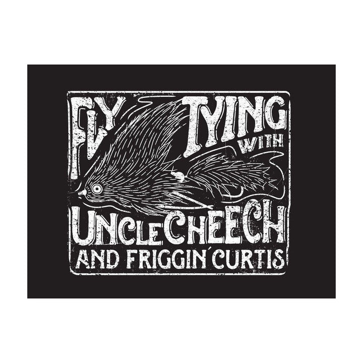 Fly Tying with Uncle Cheech and Friggin Curtis Sticker - Stickers - Fly Fish Food