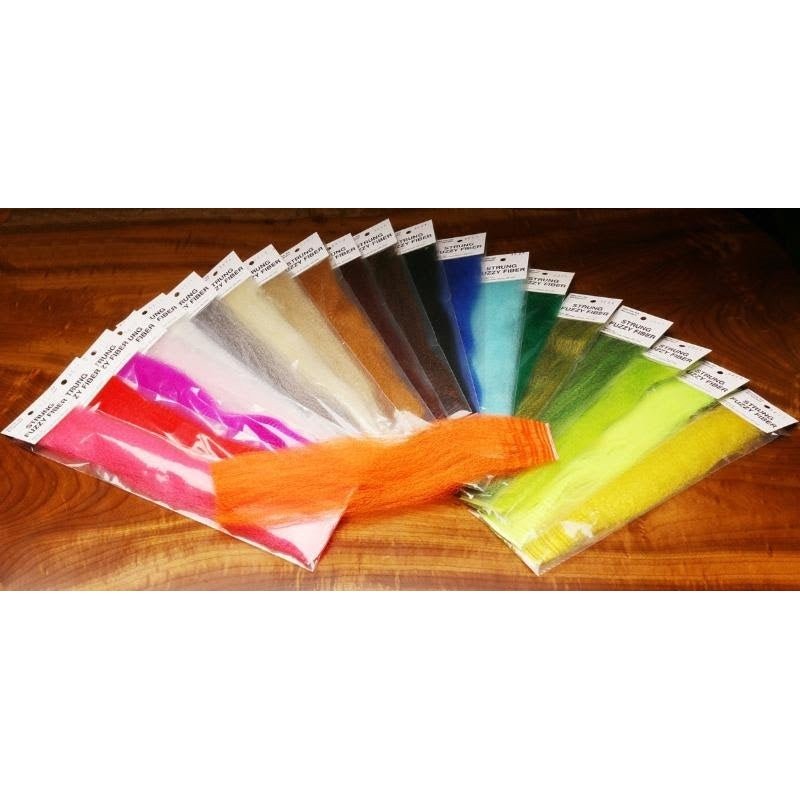 Strung Fuzzy Fiber - Synthetic Fibers & Flash - Fly Fish Food