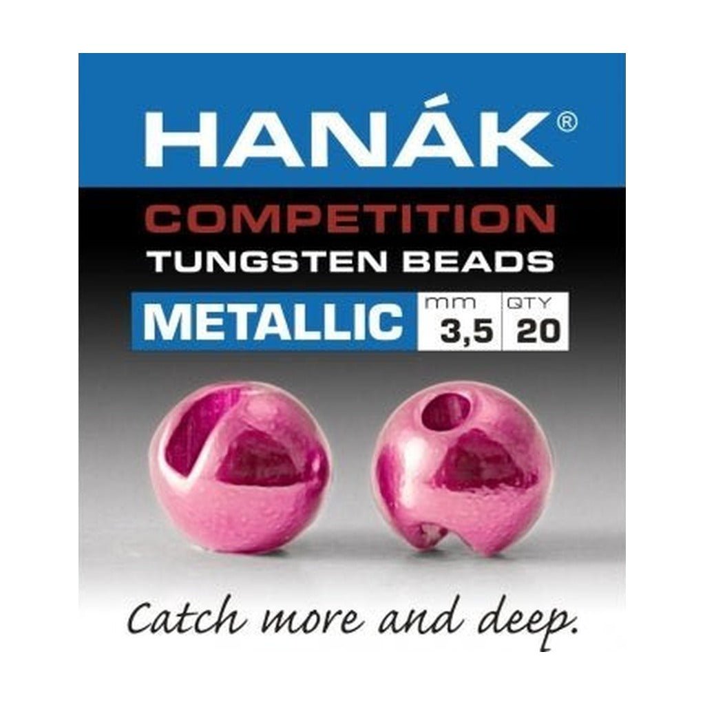 Hanak Metallic+ Slotted Tungsten Beads - Beads - Fly Fish Food