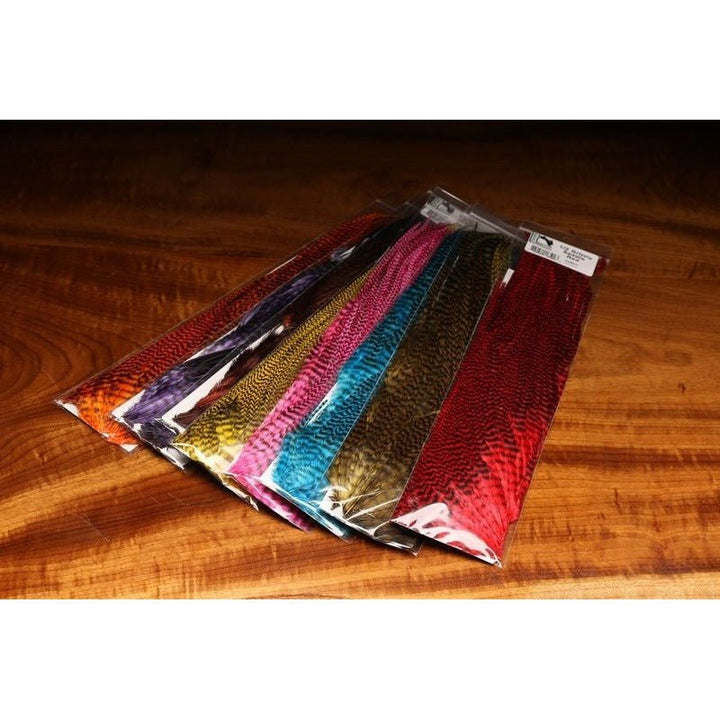 Hareline Half Grizzly Saddle - Hackle - Fly Fish Food
