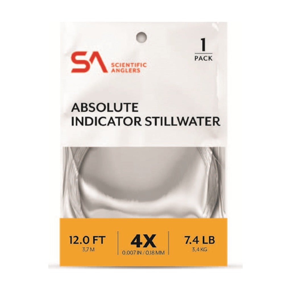 Scientific Anglers Indicator/Stillwater Leader - 12' - Tippet, Leader & Accessories - Fly Fish Food