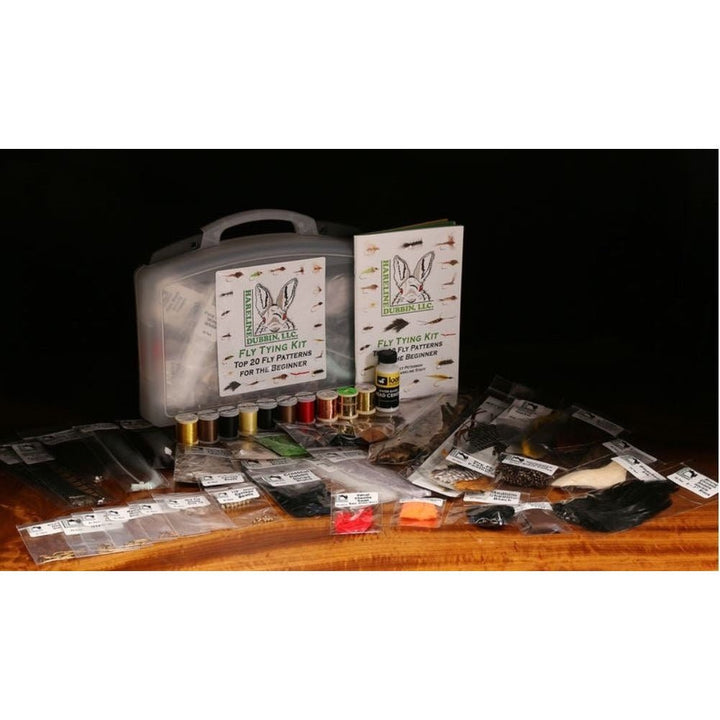 Hareline Fly Tying Material Kit with Premium Tools and Vise - Tools &amp; Vises - Fly Fish Food