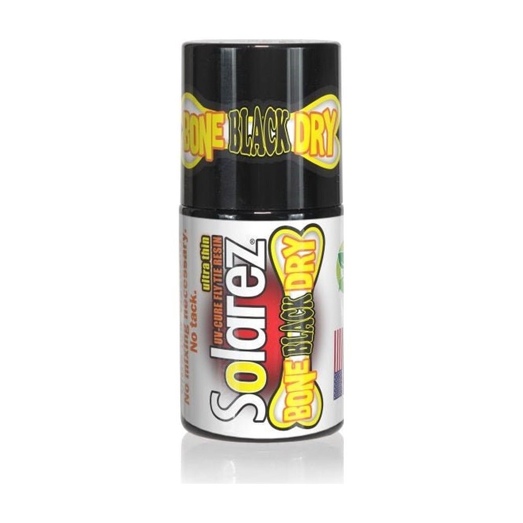 Solarez UV Cure Resin - Black Bone Dry .5 Oz - UV Resin &amp; Adhesives - Fly Fish Food