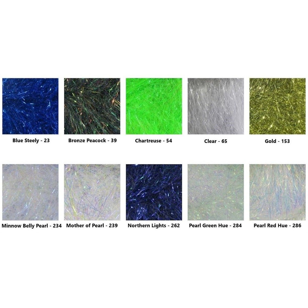 Ripple Ice Hair - 4 inch - Synthetic Fibers &amp; Flash - Fly Fish Food