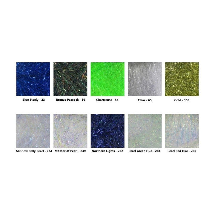 Ripple Ice Hair - 4 inch - Synthetic Fibers &amp; Flash - Fly Fish Food