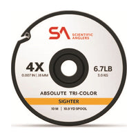 Scientific Anglers Absolute Tri - Color Sighter Tippet - 10m - Tippet, Leader & Accessories - Fly Fish Food