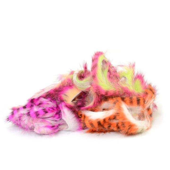 Magnum Tiger Barred Rabbit Strips - Hair &amp; Fur - Fly Fish Food