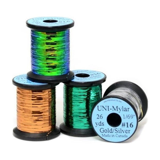 UNI Mylar Double - Sided Tinsel - Wire, Tinsel & Lead - Fly Fish Food