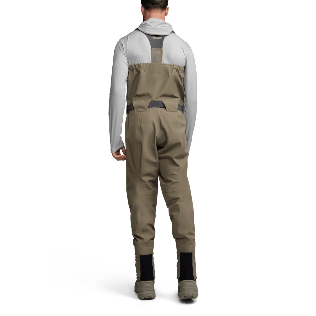 Sitka CrossCurrent Zip GTX Stockingfoot Wader - Bark Brown - Waders - Fly Fish Food