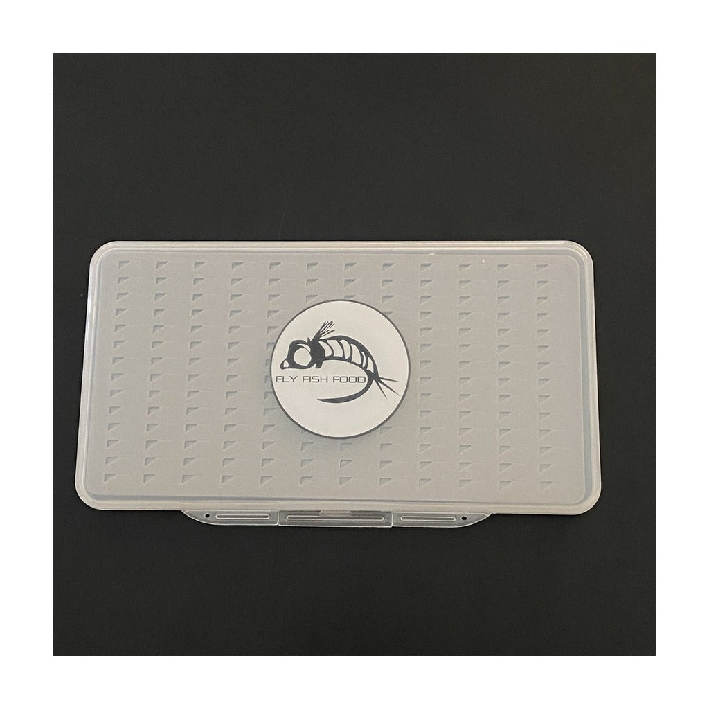 FLY FISH FOOD LOGO FLY BOX, SUPER SLIM - EASY GRIP FOAM - LARGE - Fly Boxes - Fly Fish Food