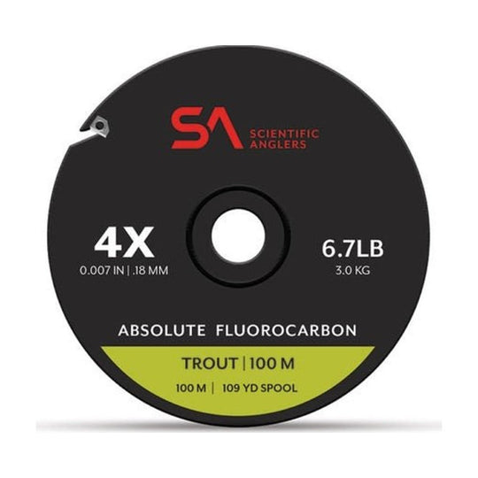 Scientific Anglers Absolute Fluorocarbon Trout Tippet - 100m - Tippet, Leader & Accessories - Fly Fish Food