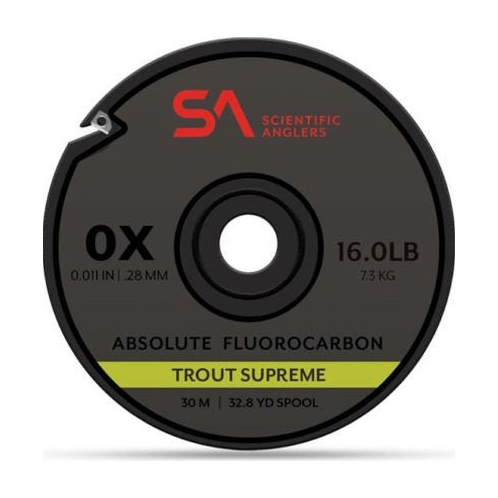 Absolute Trout Supreme Fluorocarbon - 30 Meters - Tippet, Leader & Accessories - Fly Fish Food