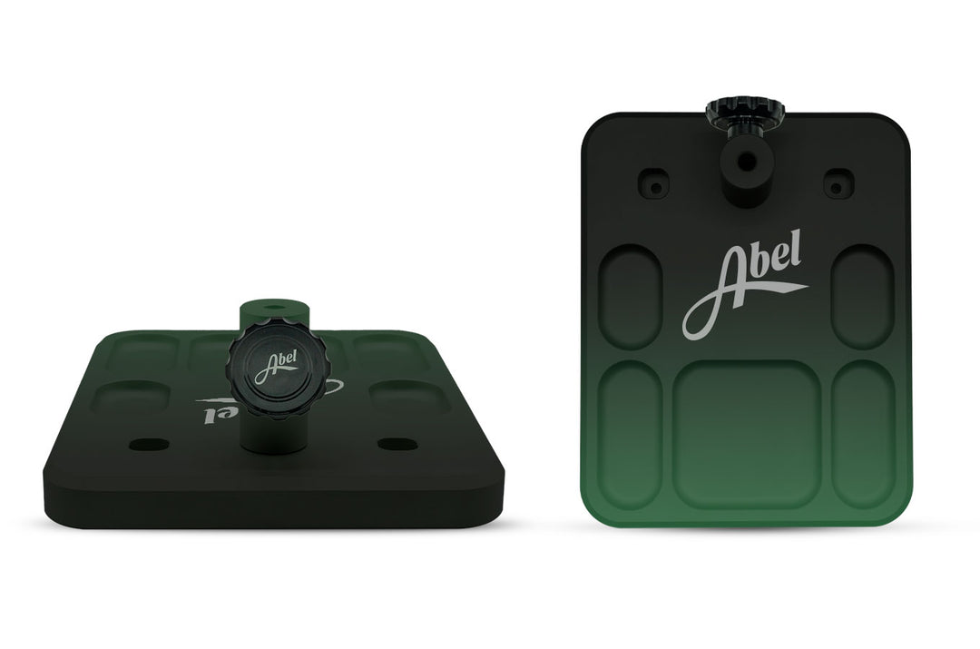 Abel Vise Base - Satin Black Green Fade - Tools &amp; Vises - Fly Fish Food