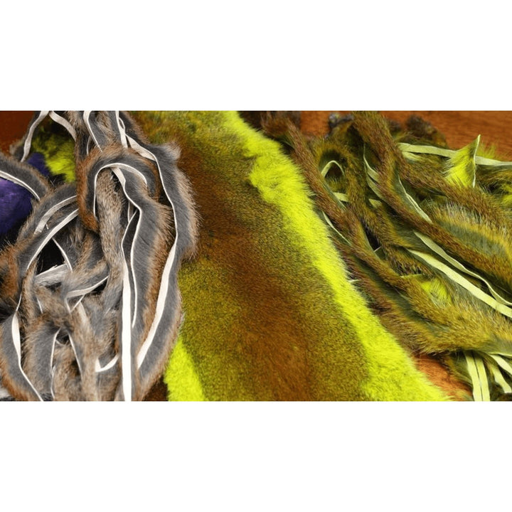 Complete Micro Stripped Pine Squirrel Hide - Hair &amp; Fur - Fly Fish Food