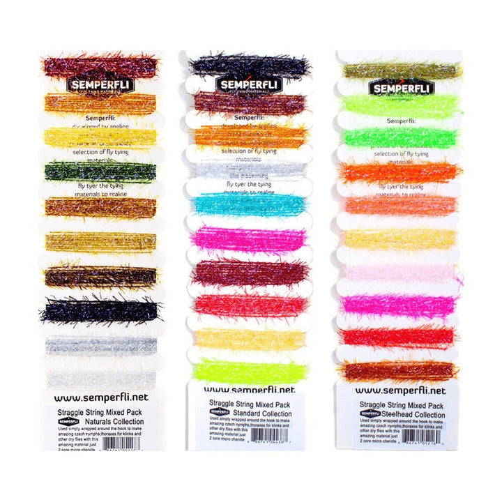 Straggle String Mixed Pack - Chenille - Fly Fish Food