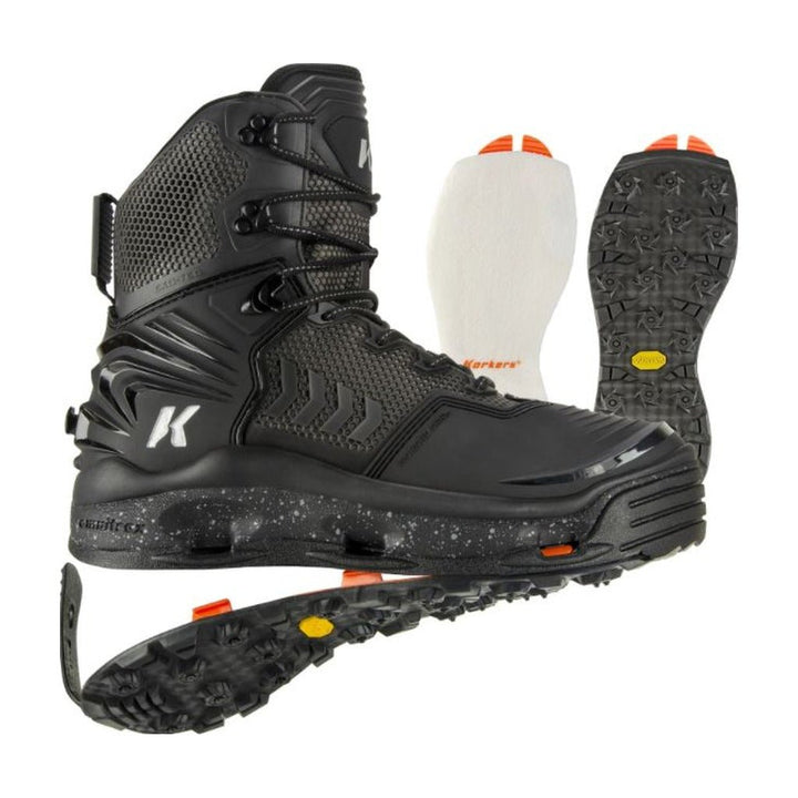 Korkers River Ops Wading boot - Felt and Vibram Soles - Boots &amp; Cleats - Fly Fish Food