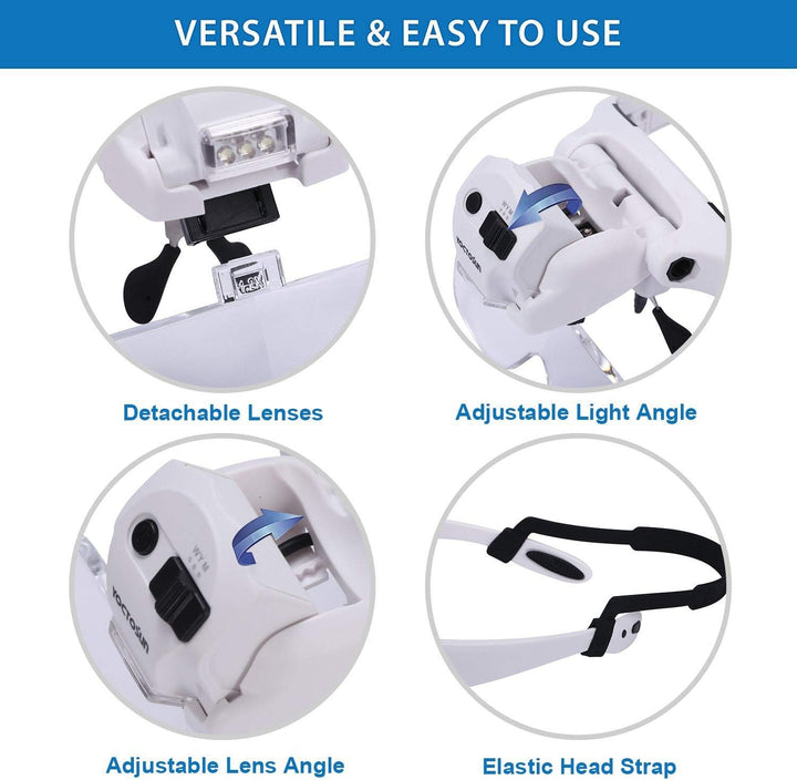Rechargable LED Head Magnifier - Fly Tying Accessories - Fly Fish Food