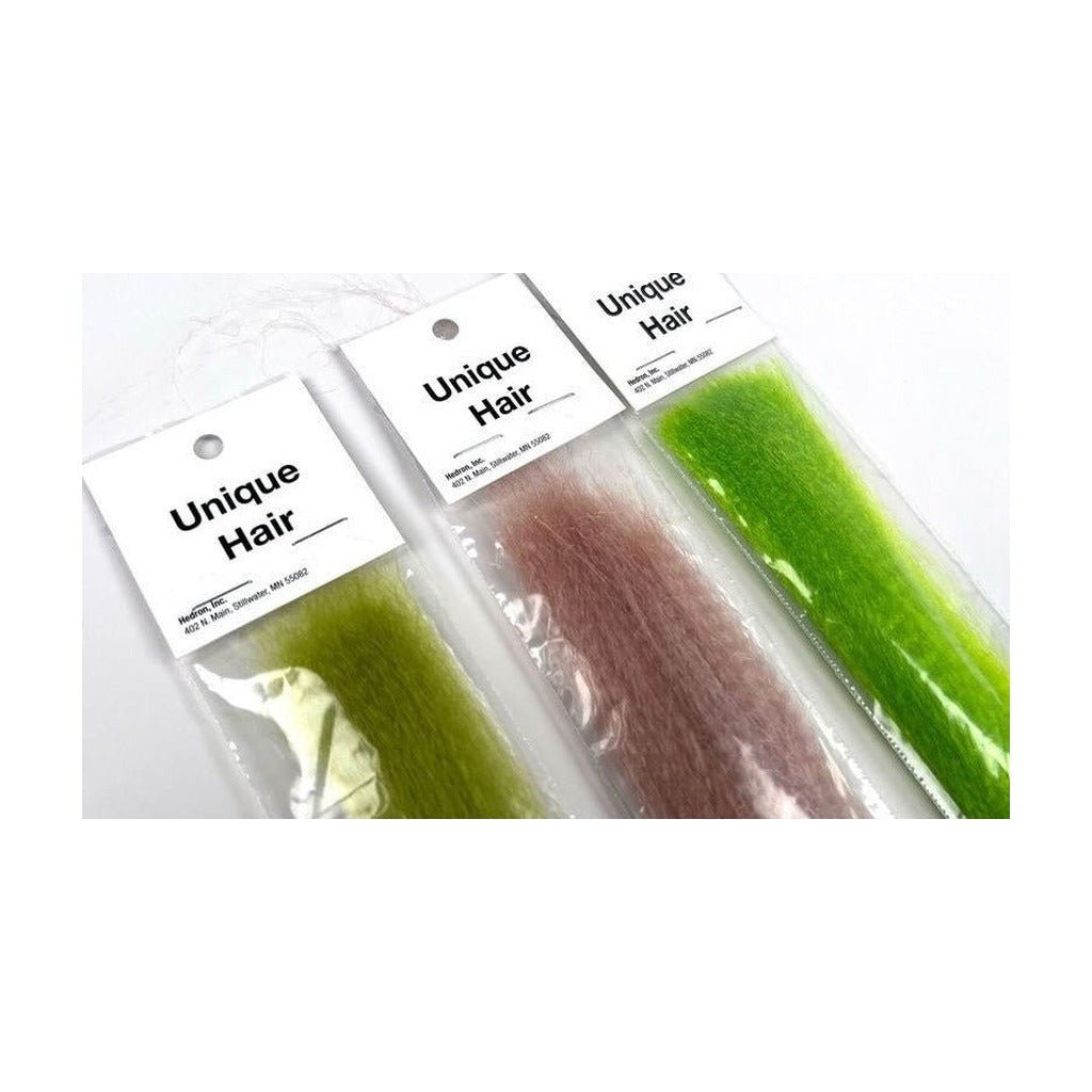 Hareline Unique Hair - Synthetic Fibers &amp; Flash - Fly Fish Food