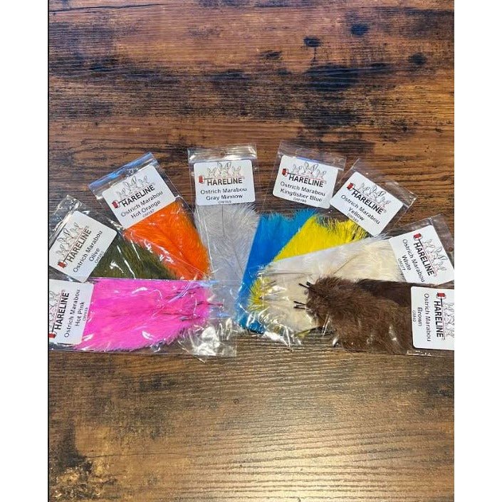 Ostrich Marabou - Feathers &amp; Marabou - Fly Fish Food