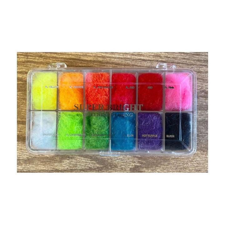 Super Bright - Steelhead Dubbing Dispenser 2 - Dubbing - Fly Fish Food
