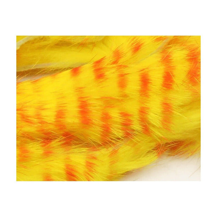 Red Barred Magnum Rabbit Strips - Hair &amp; Fur - Fly Fish Food