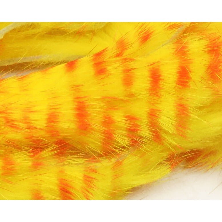 Red Barred Rabbit Strips - Hair &amp; Fur - Fly Fish Food