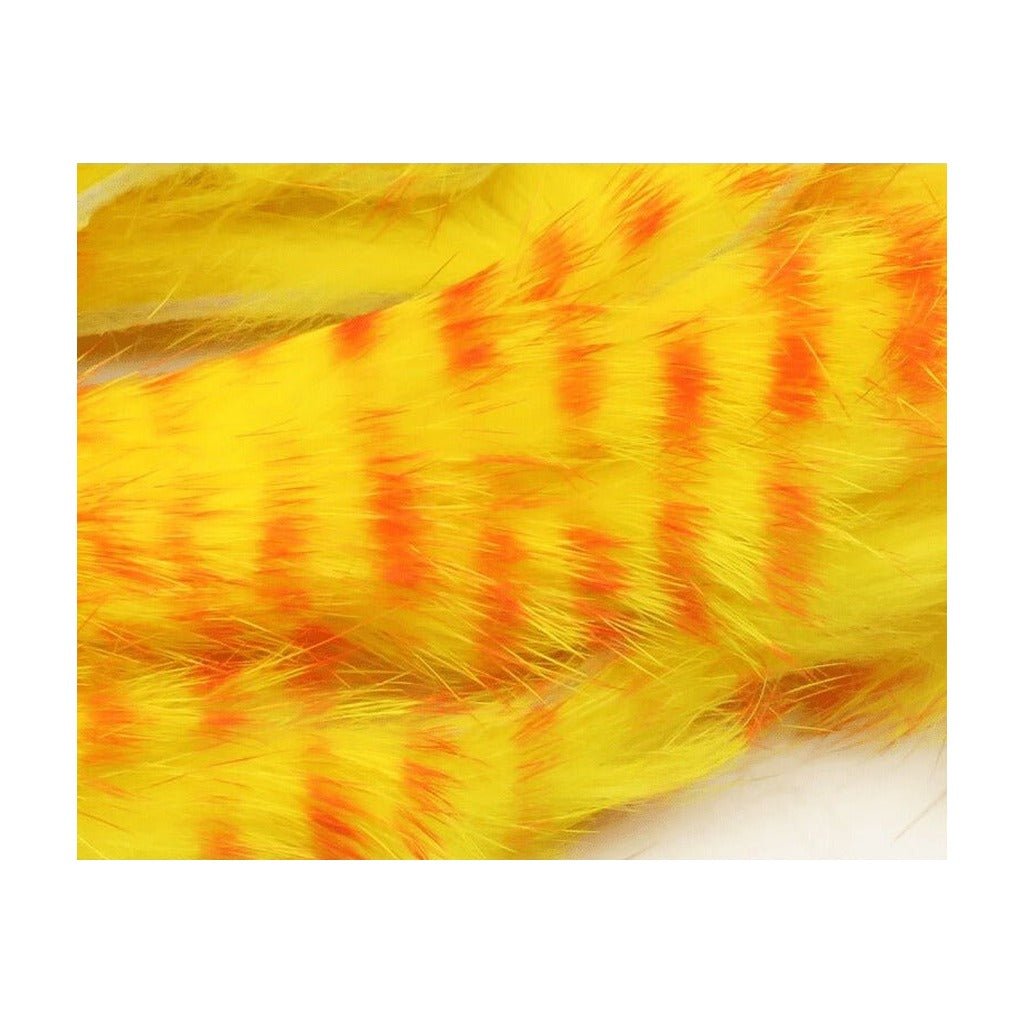 Red Barred Rabbit Strips - Hair &amp; Fur - Fly Fish Food