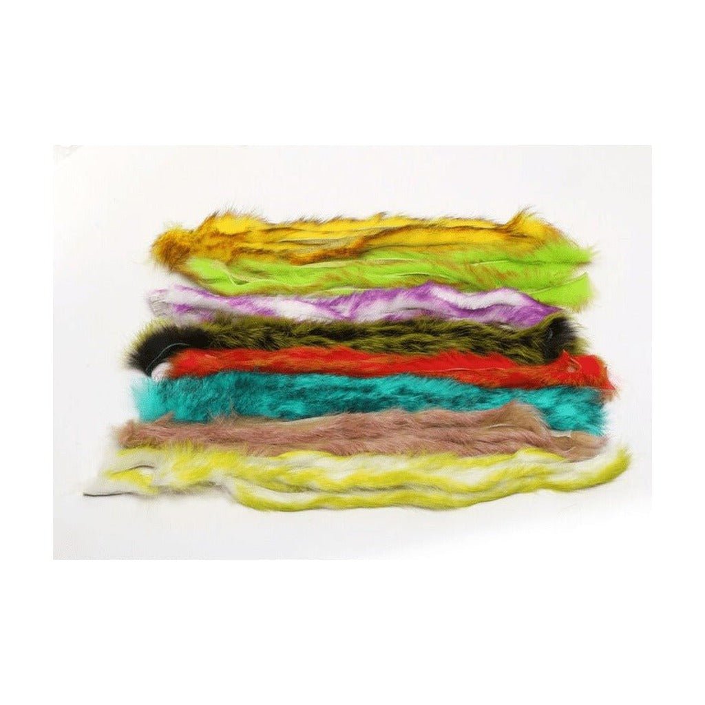 Polychrome Rabbit Strips - Hair & Fur - Fly Fish Food