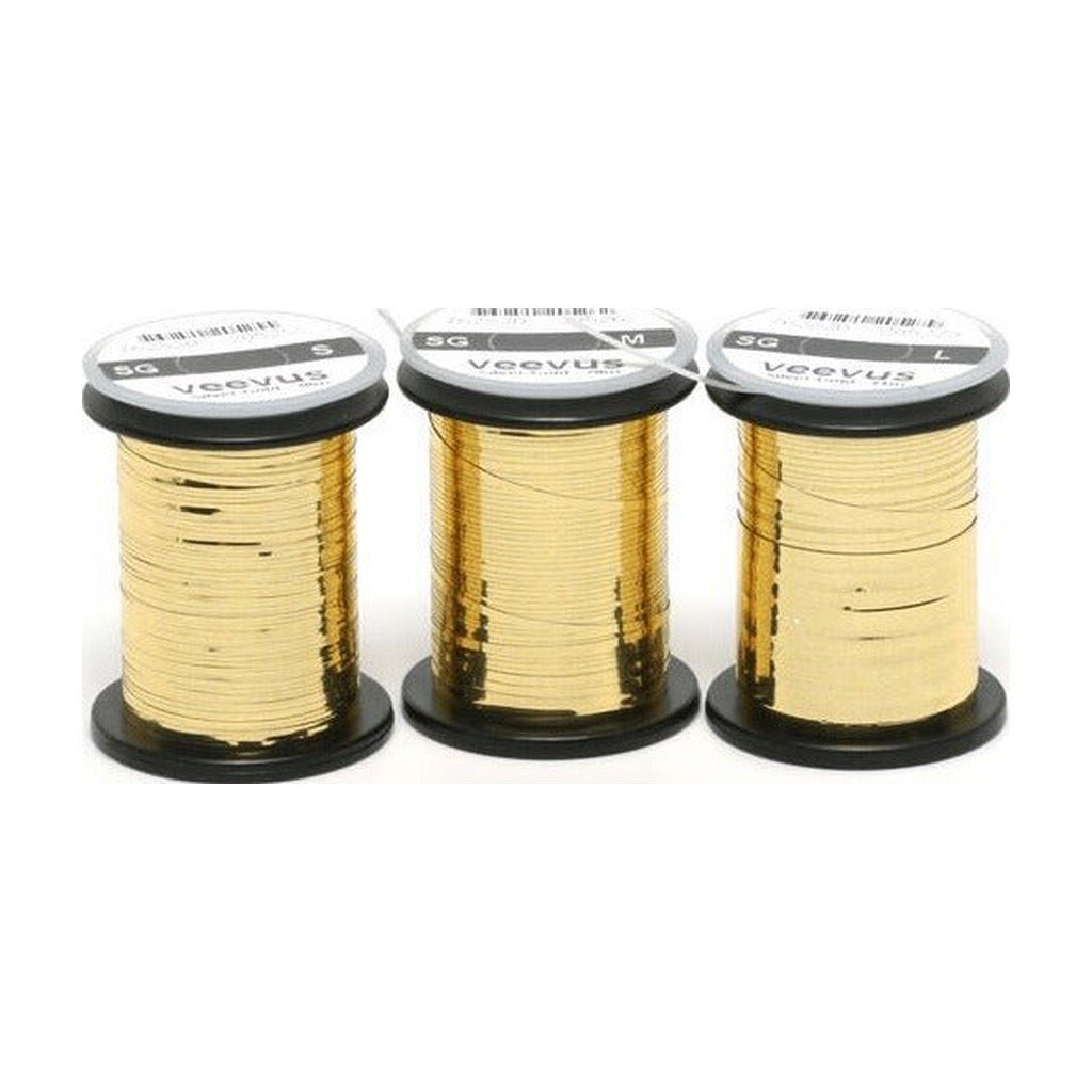 Veevus Silver/Gold Mylar Tinsel - Wire, Tinsel &amp; Lead - Fly Fish Food