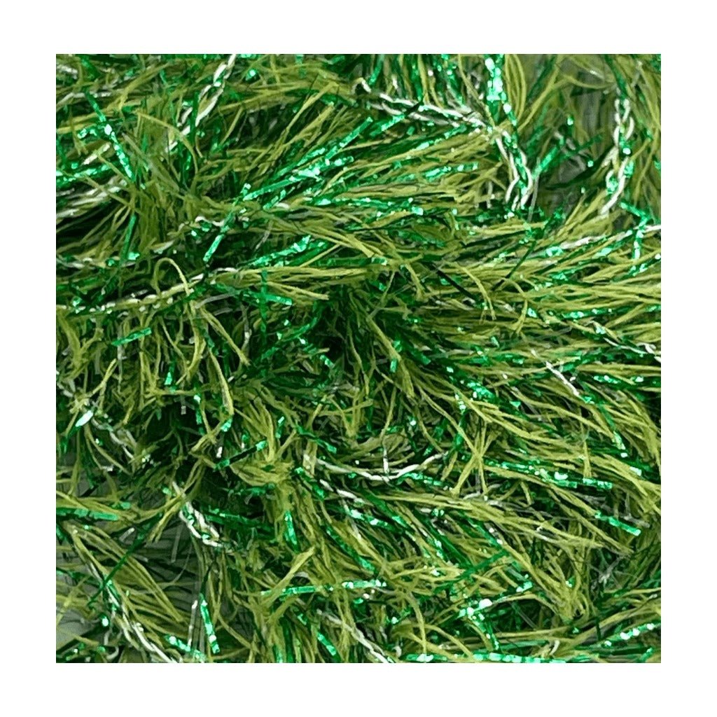 Upavon Pure Green Flash Dragonfly Straggle Hackle - Chenille - Fly Fish Food