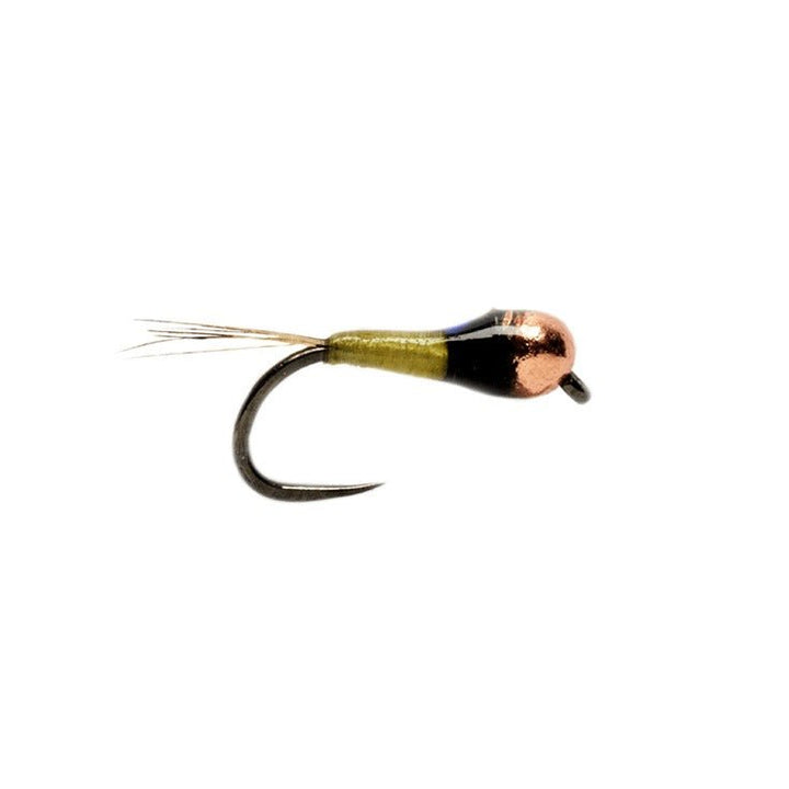 Micro Perdigon Flashback Olive Barbless - Flies - Fly Fish Food