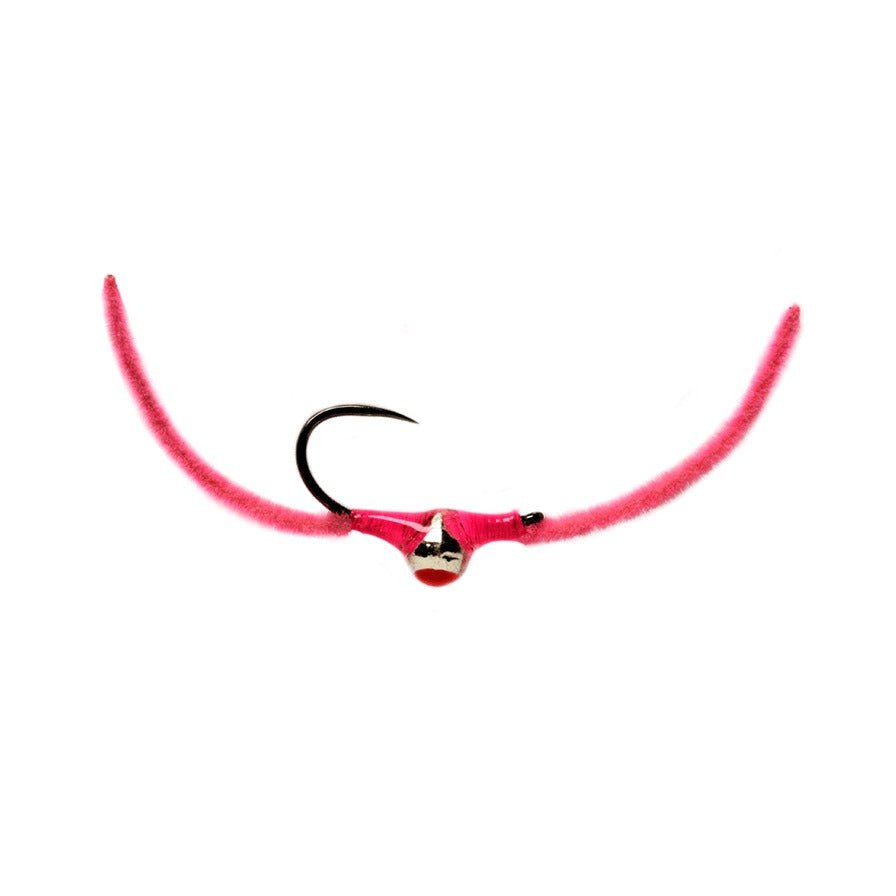 Croston's Chenille Worm Soft Pink Barbless - Flies - Fly Fish Food