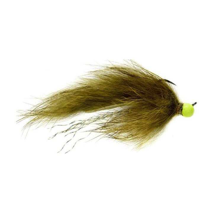 Tactical Hot Head Jig Zonker Olive Barbless - Flies - Fly Fish Food