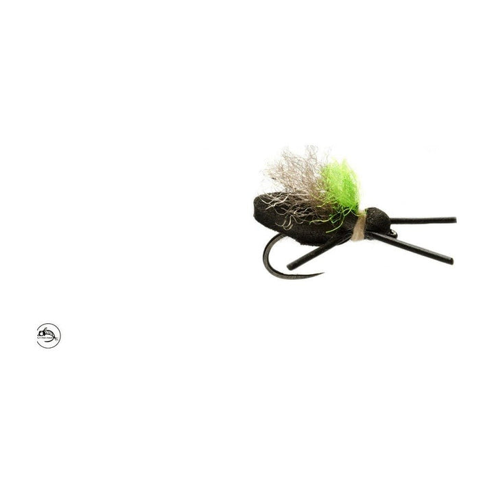 Mini Flopper Black Barbless Size 12 - Flies - Fly Fish Food