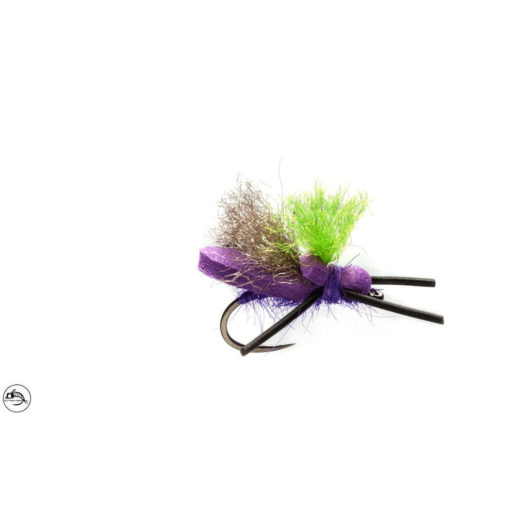 Mini Flopper Purple Barbless Size 12 - Flies - Fly Fish Food