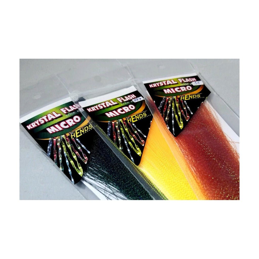 Hends Krystal Flash Micro - Synthetic Fibers &amp; Flash - Fly Fish Food